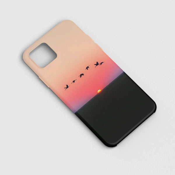 Husa compatibila cu Apple iPhone 12 Mini model Over the sunset, Silicon, TPU, Viceversa - Viceversa