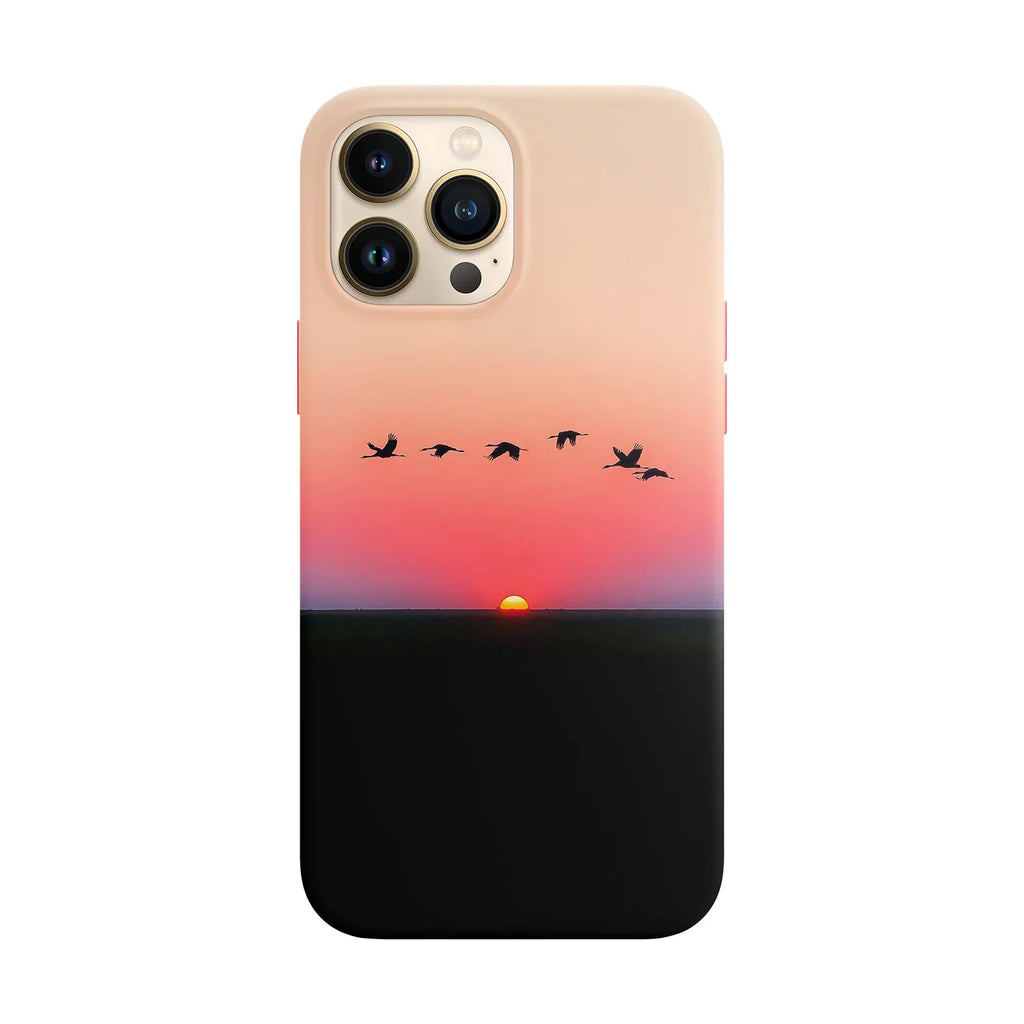 Husa compatibila cu Apple iPhone 13 model Over the sunset, Silicon, TPU, Viceversa - Viceversa