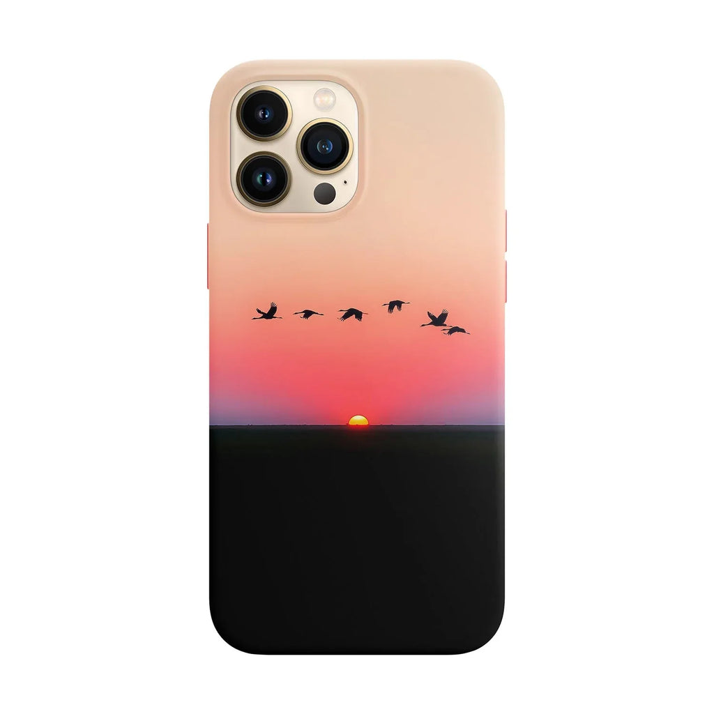 Husa compatibila cu Apple iPhone 12 Mini model Over the sunset, Silicon, TPU, Viceversa - Viceversa