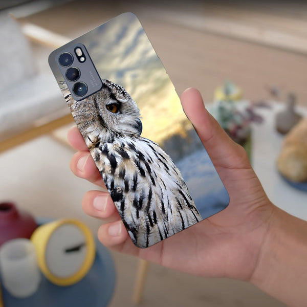 Husa compatibila cu Oppo Reno 5 4G model Owl, Silicon, TPU, Viceversa