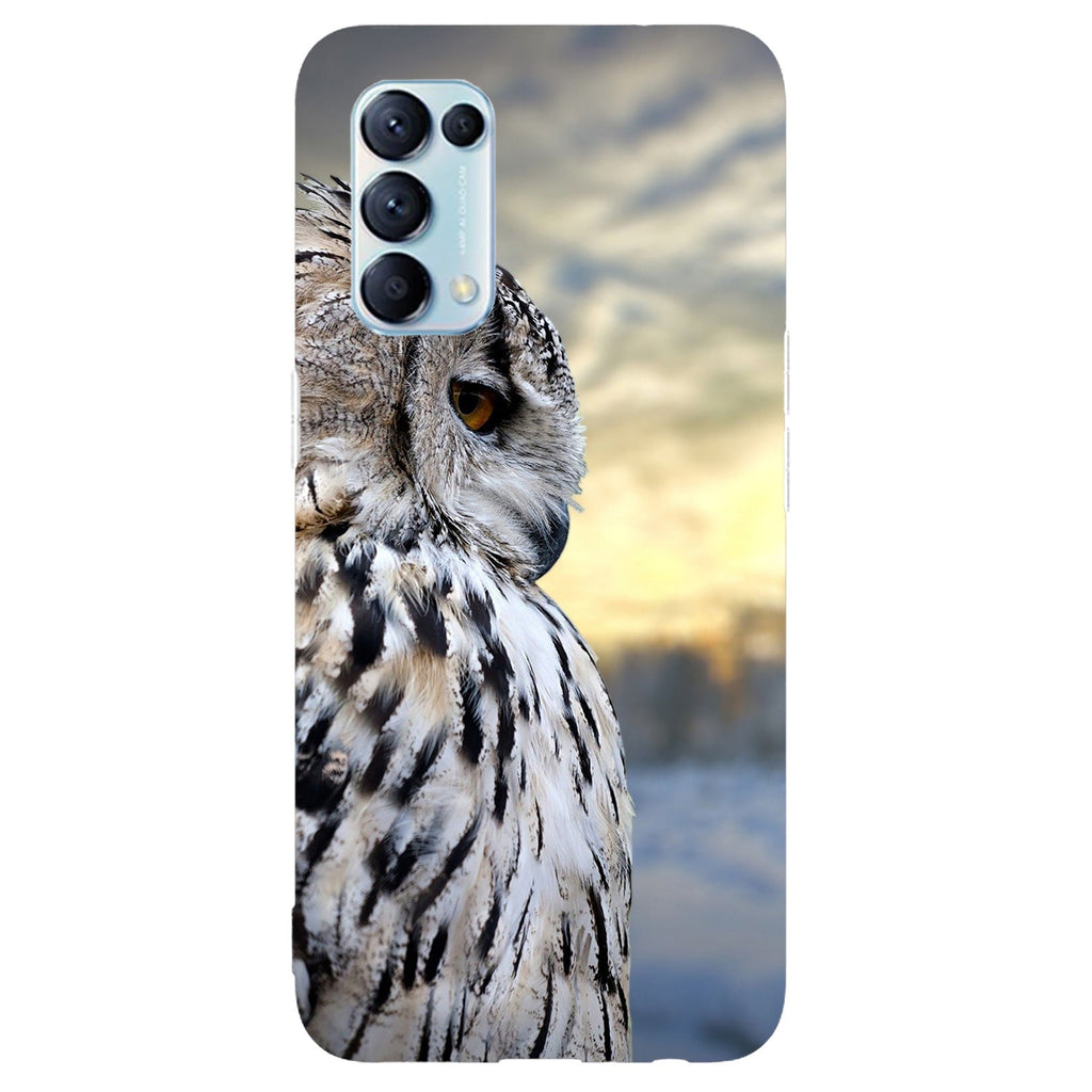 Husa compatibila cu Oppo Reno 4 Lite model Owl, Silicon, TPU, Viceversa