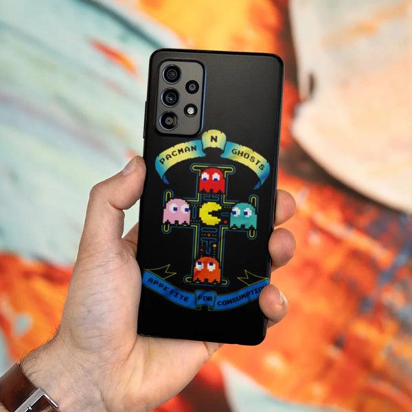 Husa compatibila cu Samsung Galaxy A53 5G model Pacman N Ghosts, Silicon, TPU, Viceversa - Viceversa