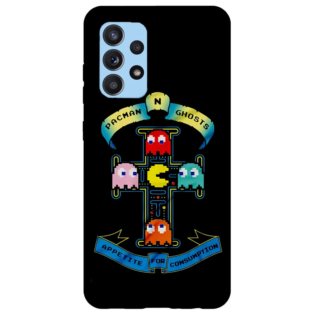 Husa compatibila cu Samsung Galaxy A53 5G model Pacman N Ghosts, Silicon, TPU, Viceversa - Viceversa