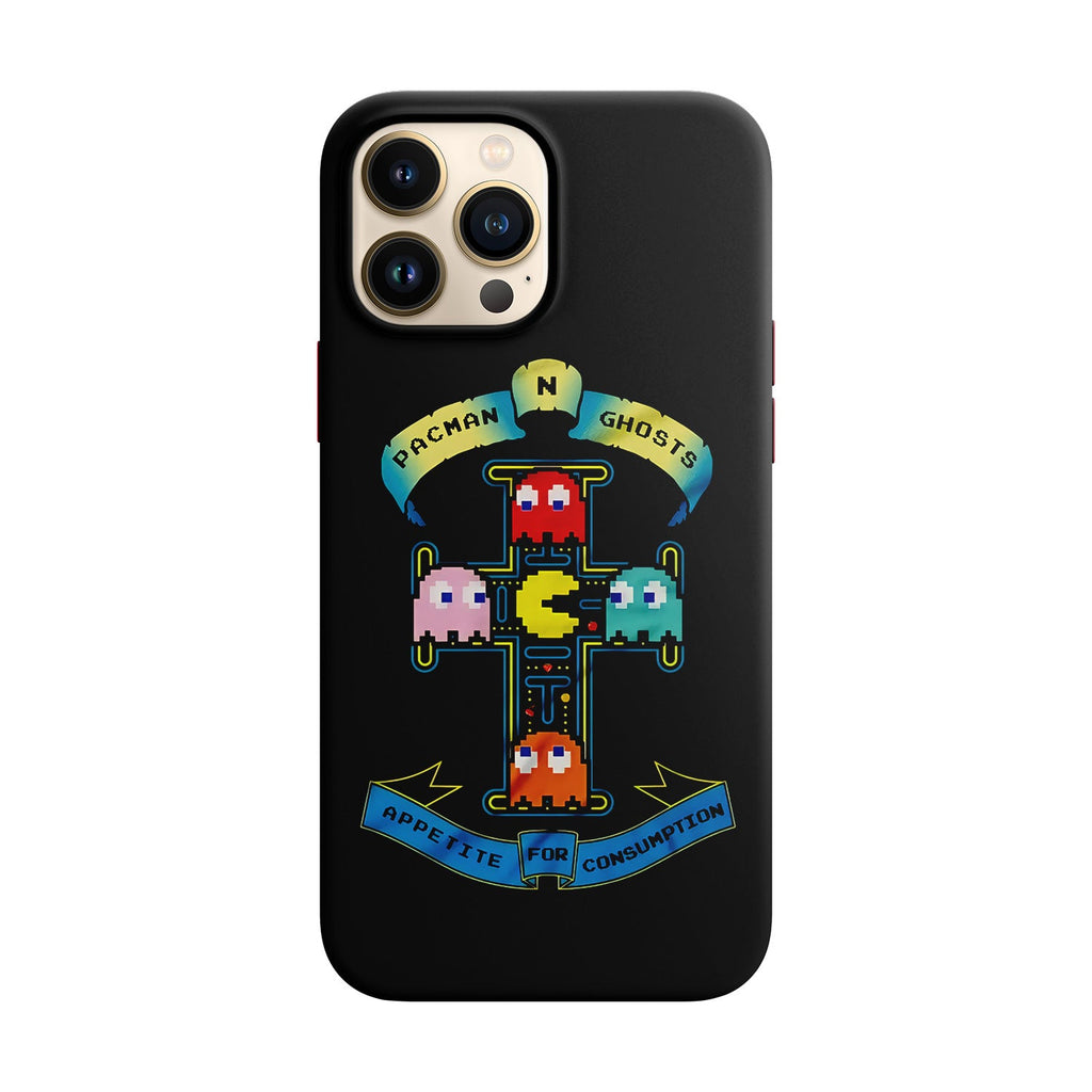 Husa compatibila cu Apple iPhone 13 Mini model Pacman N Ghosts,Silicon, Tpu, Viceversa