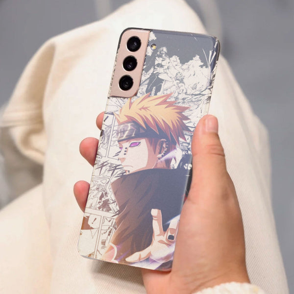 Husa compatibila cu Samsung Galaxy S21 FE model Pain Naruto, Silicon, TPU, Viceversa