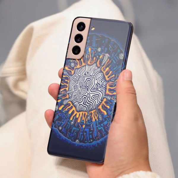 Husa compatibila cu Samsung Galaxy S21 FE model Physcadelic ball, Silicon, TPU, Viceversa