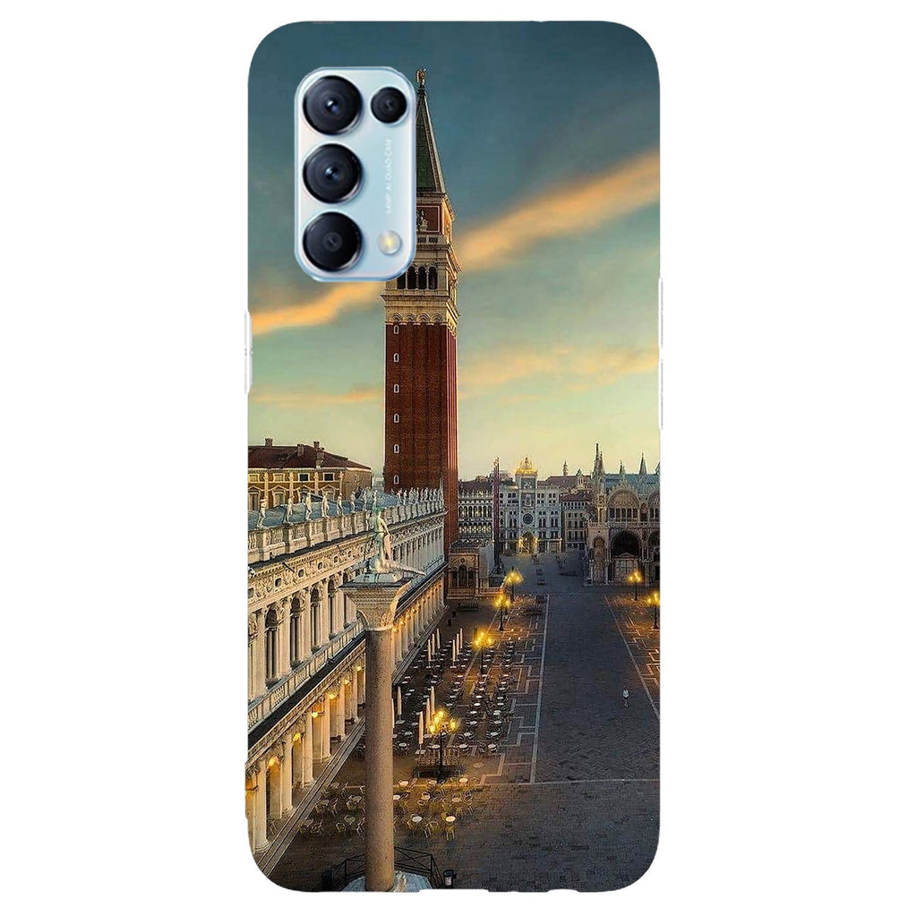 Husa compatibila cu Oppo A74 4G model Piazza San Marco Venezia, Silicon, TPU, Viceversa
