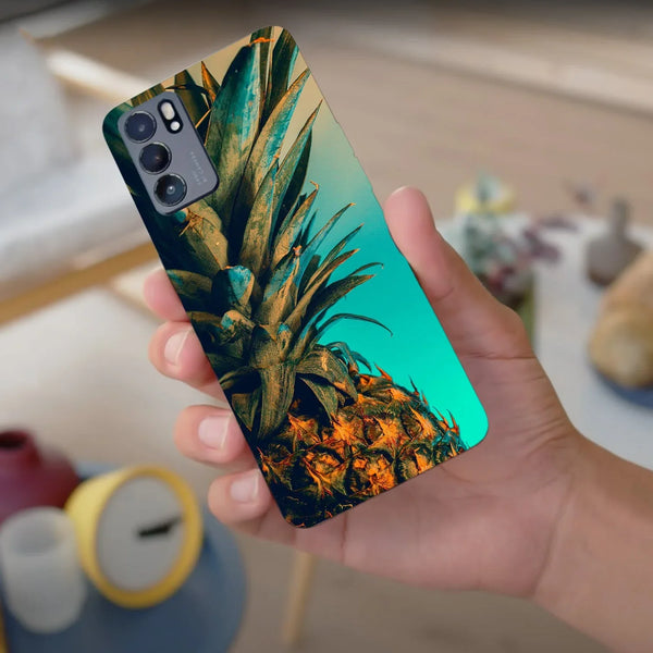 Husa compatibila cu Oppo Find X3 model Pineapple, Silicon, TPU, Viceversa - Viceversa