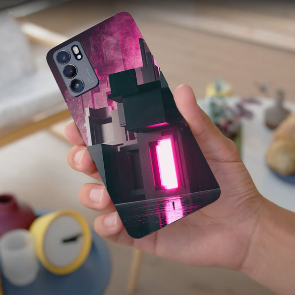 Husa compatibila cu Oppo Reno 5 4G model Pink Entrance, Silicon, TPU, Viceversa