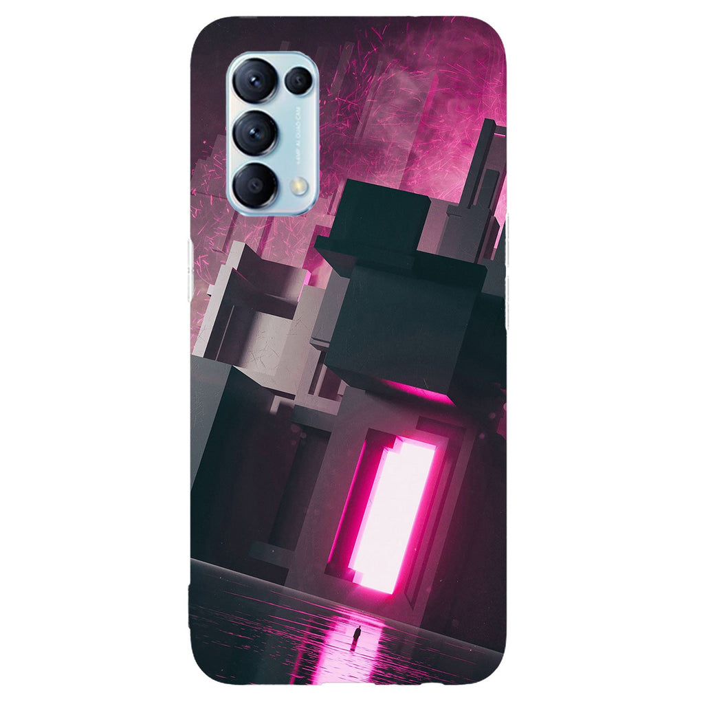 Husa compatibila cu Oppo A74 4G model Pink Entrance, Silicon, TPU, Viceversa