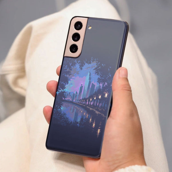 Husa compatibila cu Samsung Galaxy S21 FE model Pixel City, Silicon, TPU, Viceversa