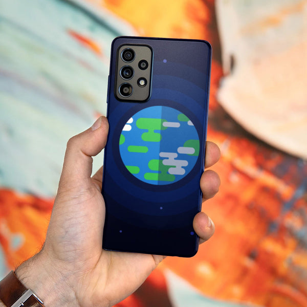 Husa Samsung Galaxy A52 model Pixel Earth, Silicon, TPU, Viceversa