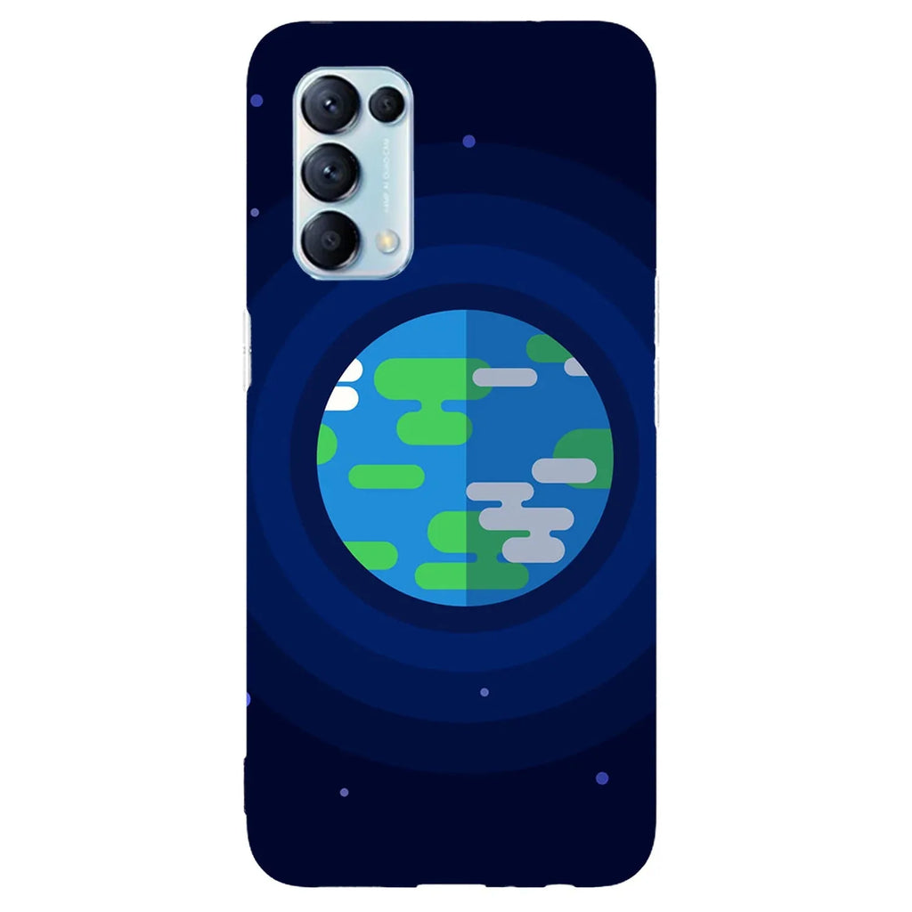 Husa compatibila cu Oppo A72 4G model Pixel Earth, Silicon, TPU, Viceversa - Viceversa
