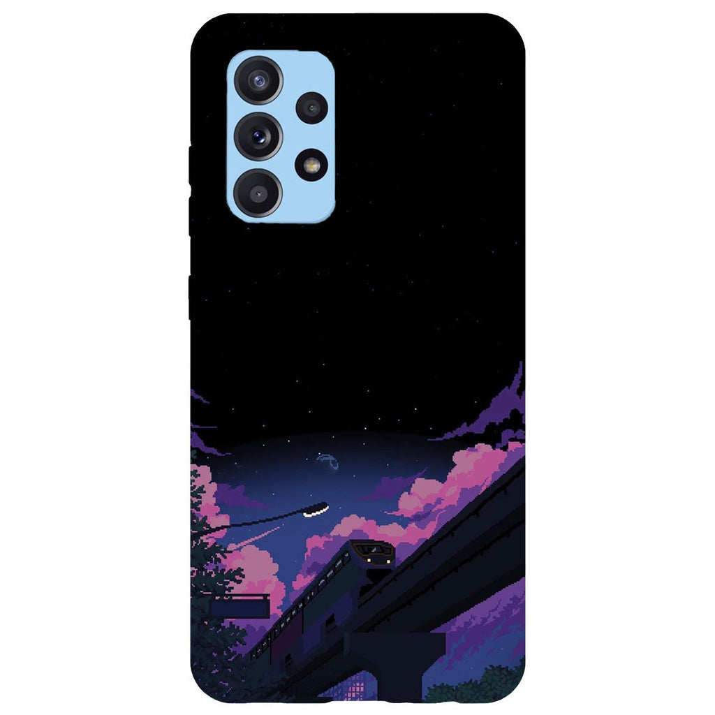 Husa compatibila cu Samsung Galaxy A73 5G model Pixel train, Silicon, TPU, Viceversa