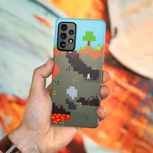 Husa Samsung Galaxy A32 4G model Pixelated World Minecraft, Silicon, TPU, Viceversa - Viceversa