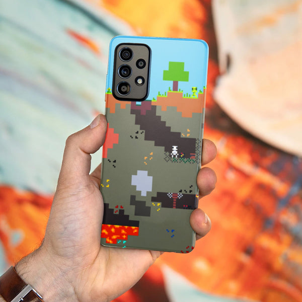 Husa Samsung Galaxy Galaxy A72 model Pixelated World Minecraft, Silicon, TPU, Viceversa