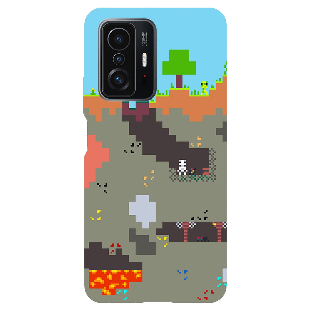 Husa compatibila cu Xiaomi Mi 9T model Pixelated World Minecraft, Silicon, TPU, Viceversa