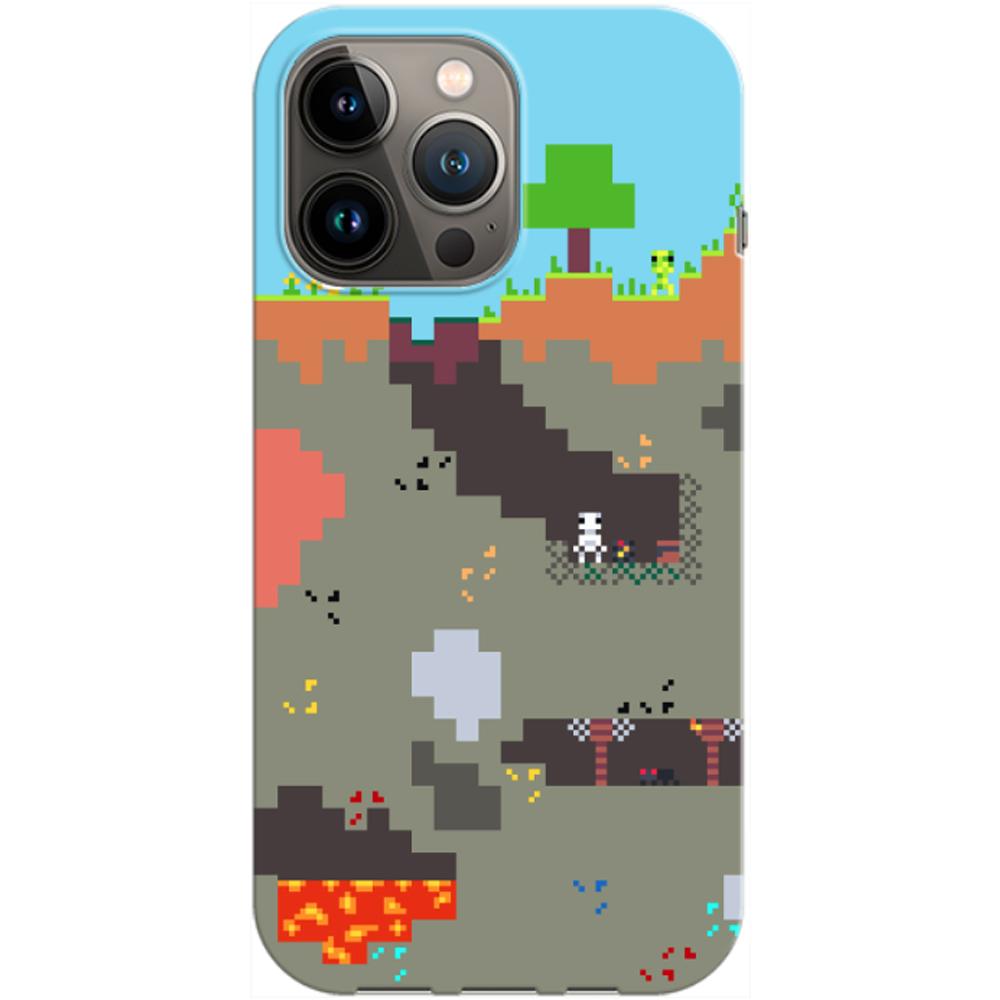 Husa Apple iPhone 13 Pro Max model Pixelated World Minecraft, Silicon, TPU, Viceversa