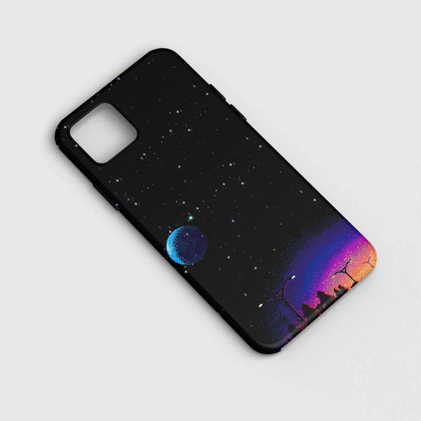 Husa compatibila cu Apple iPhone 11 model Pixelated space view, Silicon, TPU, Viceversa - Viceversa