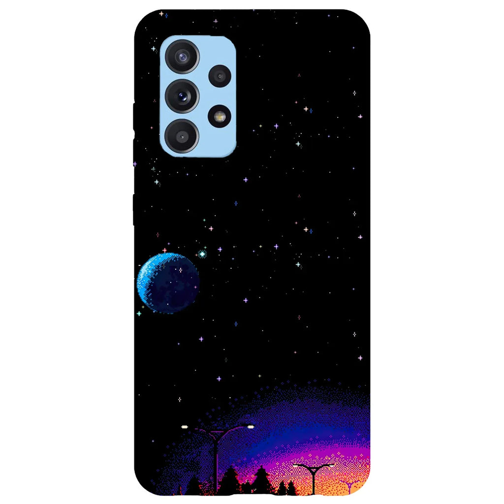 Husa compatibila cu Samsung Galaxy A53 5G model Pixelated space view, Silicon, TPU, Viceversa - Viceversa
