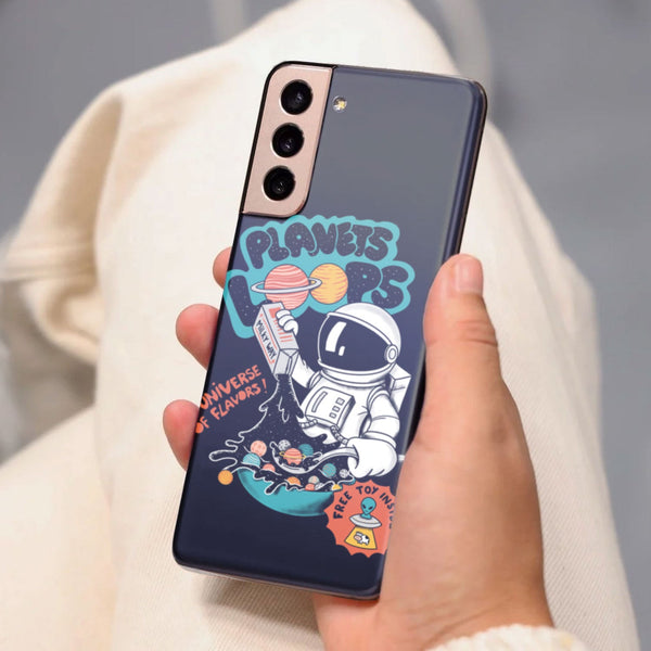 Husa compatibila cu Samsung Galaxy S21 FE model Planet loop universe flavor, Silicon, TPU, Viceversa