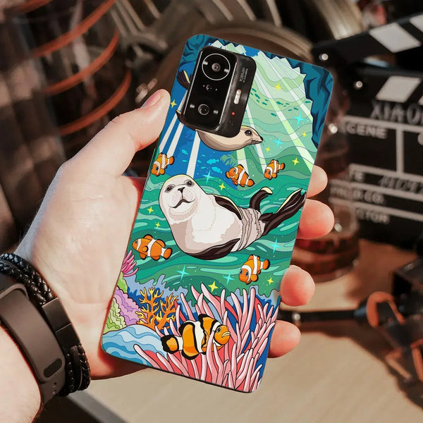 Husa compatibila cu Xiaomi Redmi 10X Pro 5G model Planet ocean, Silicon, TPU, Viceversa - Viceversa