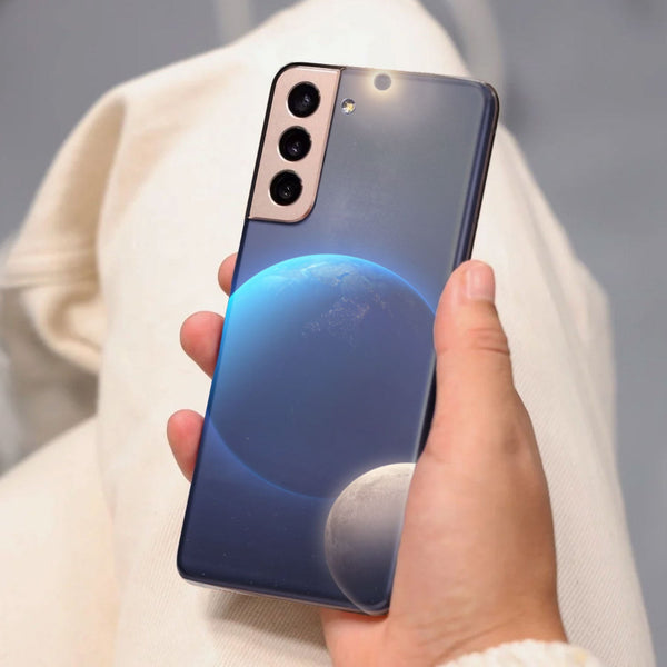 Husa compatibila cu Samsung Galaxy S21 FE model Planet orbit, Silicon, TPU, Viceversa