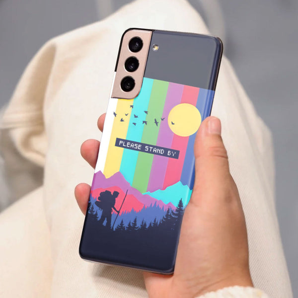 Husa Samsung Galaxy S21 FE model Please stand by, Silicon, TPU, Viceversa