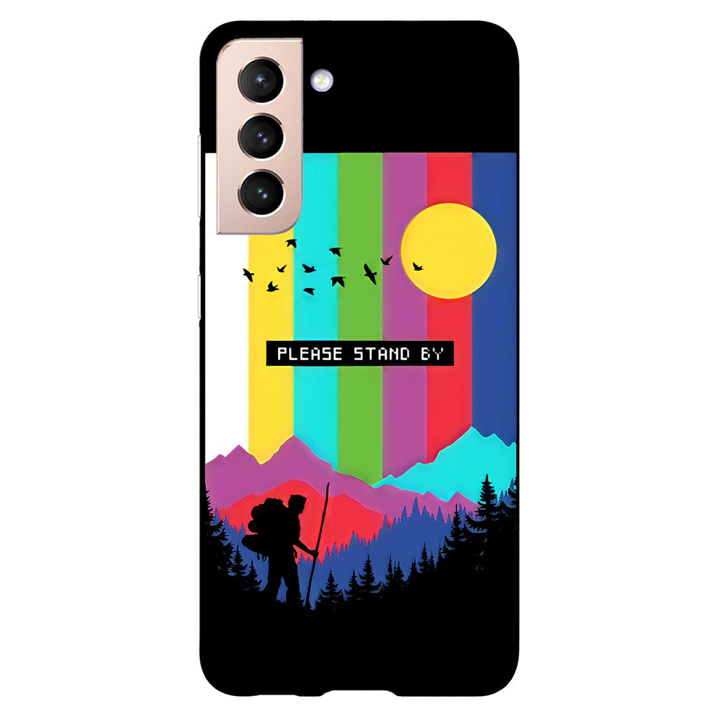 Husa Samsung Galaxy S21 FE model Please stand by, Silicon, TPU, Viceversa