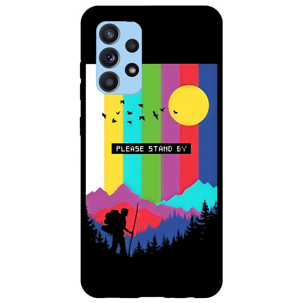 Husa compatibila cu Samsung Galaxy A73 5G model Please stand by, Silicon, TPU, Viceversa