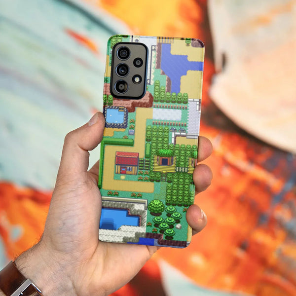 Husa compatibila cu Samsung Galaxy A53 5G model Pokemon pixelated map, Silicon, TPU, Viceversa - Viceversa