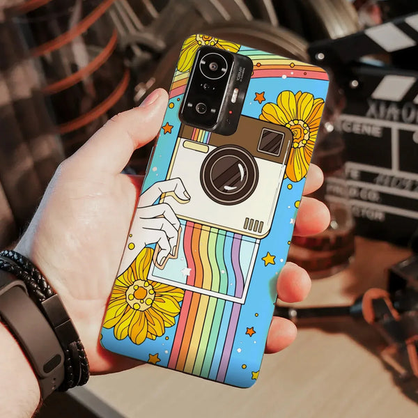 Husa compatibila cu Xiaomi Mi 11T Pro model Polaroid Rainbow, Silicon, TPU, Viceversa - Viceversa