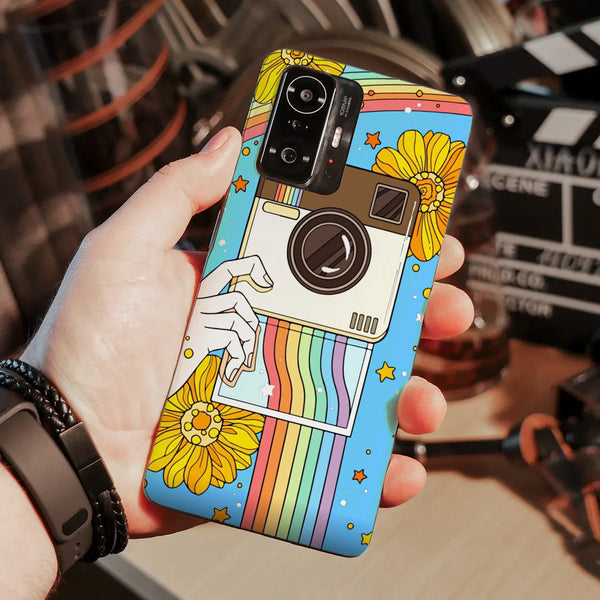 Husa compatibila cu Xiaomi Mi 11 Lite model Polaroid Rainbow, Silicon, TPU, Viceversa