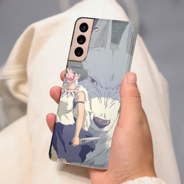 Husa compatibila cu Samsung Galaxy S21 FE model Princess Mononoke, Silicon, TPU, Viceversa