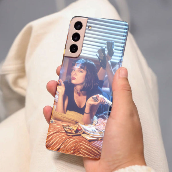 Husa compatibila cu Samsung Galaxy S21 FE model Pulp Fiction, Silicon, TPU, Viceversa