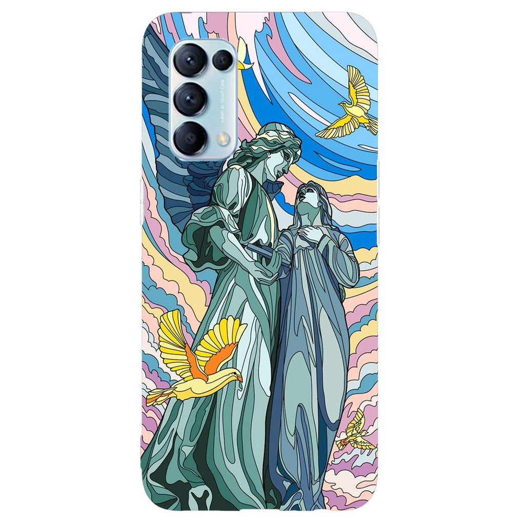 Husa compatibila cu Oppo Reno 5 4G model Pure Art, Silicon, TPU, Viceversa