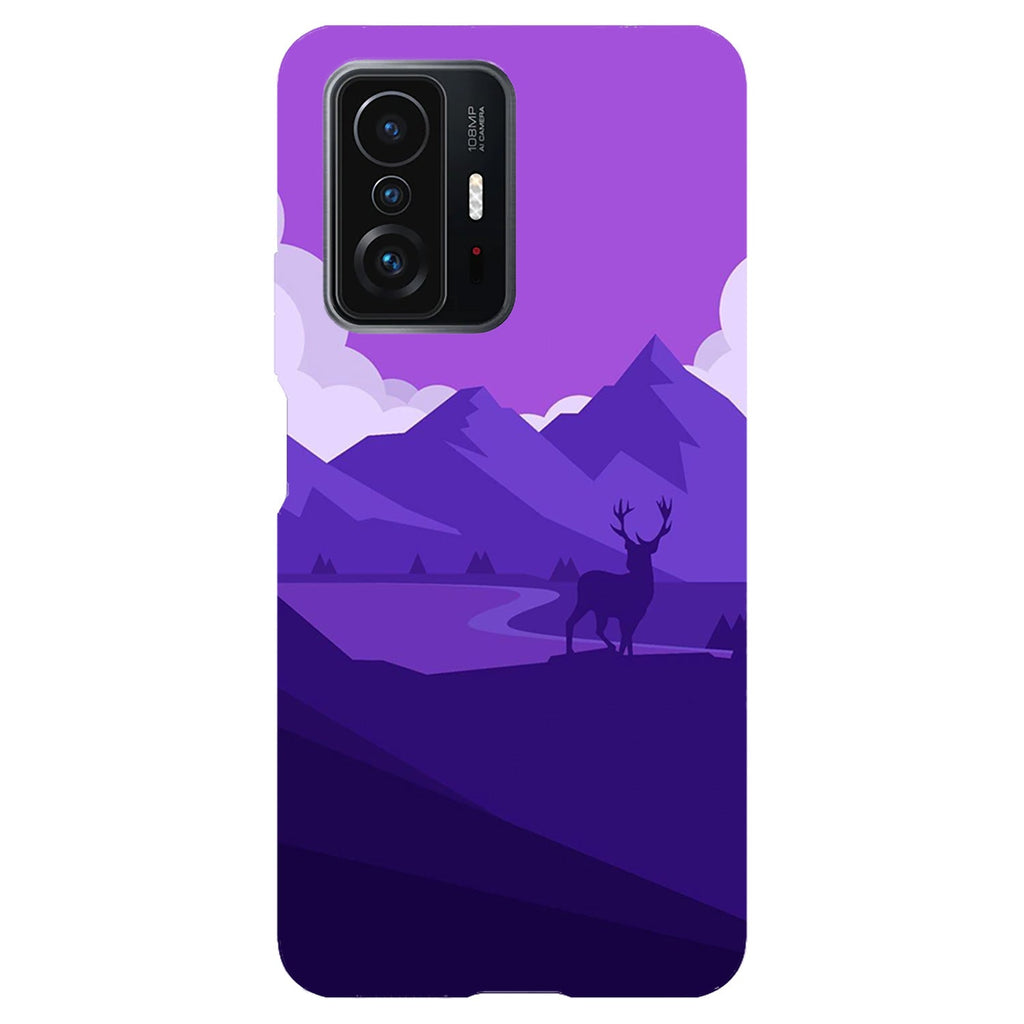 Husa compatibila cu Xiaomi Mi 11 Lite model Purple Nature, Silicon, TPU, Viceversa