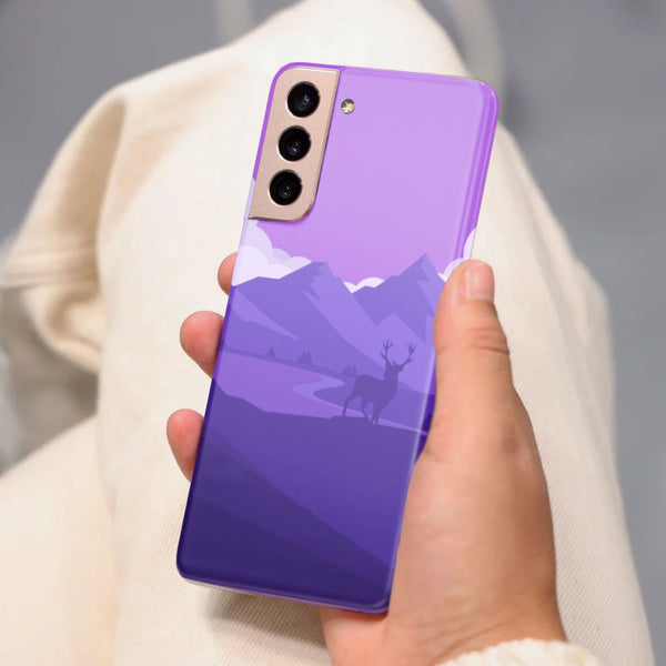 Husa Samsung Galaxy S21 FE model Purple Nature, Silicon, TPU, Viceversa