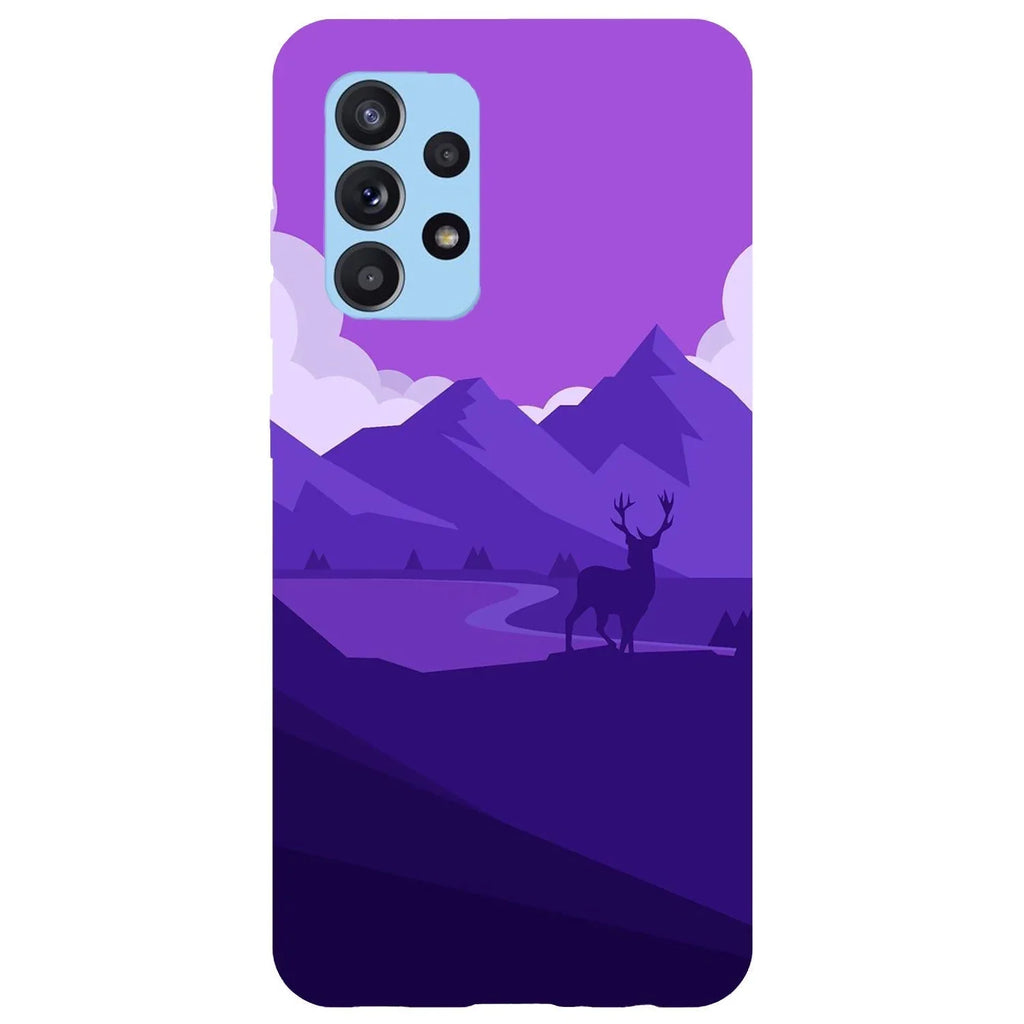 Husa compatibila cu Samsung Galaxy A22 5G model Purple Nature, Silicon, TPU, Viceversa - Viceversa