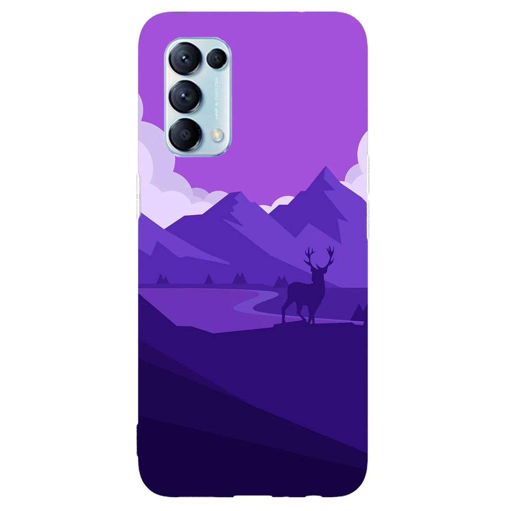 Husa compatibila cu Oppo A15 model Purple Nature, Silicon, TPU, Viceversa - Viceversa