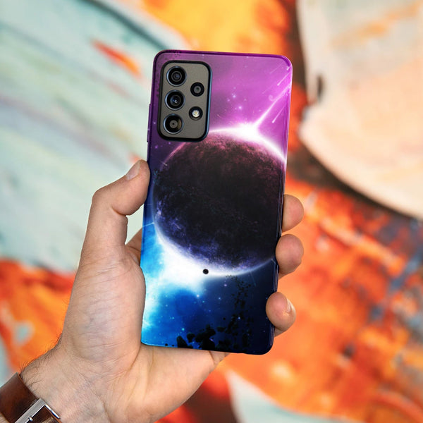 Husa Samsung Galaxy A52 model Purple Planet, Silicon, TPU, Viceversa