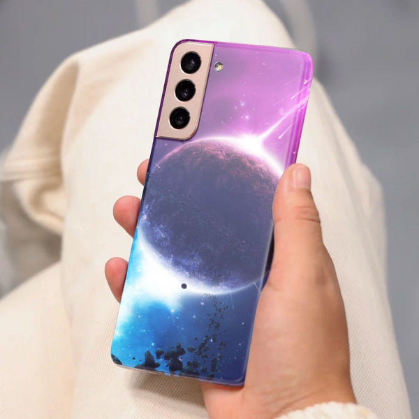 Husa Samsung Galaxy S21 FE model Purple Planet, Silicon, TPU, Viceversa