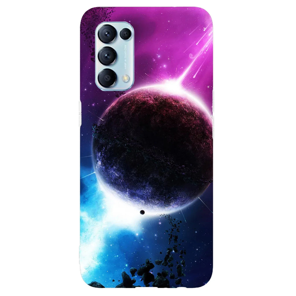 Husa compatibila cu Oppo A31 model Purple Planet, Silicon, TPU, Viceversa - Viceversa