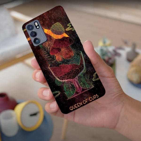 Husa compatibila cu Oppo Reno 5 4G model Queen of cups, Silicon, TPU, Viceversa