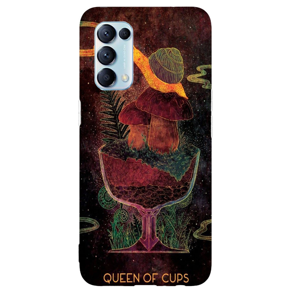 Husa compatibila cu Oppo A74 4G model Queen of cups, Silicon, TPU, Viceversa