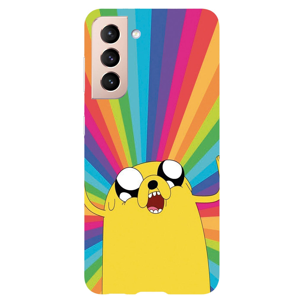 Husa compatibila cu Samsung Galaxy S20 FE model Rainbow Jake Adventure Time, Silicon, TPU, Viceversa