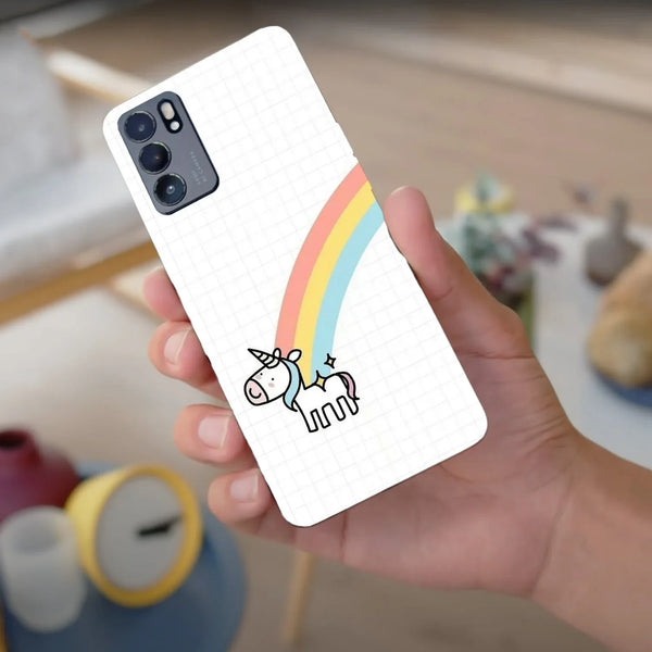 Husa compatibila cu Oppo Find X3 model Rainbow Unicorn, Silicon, TPU, Viceversa - Viceversa