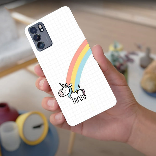 Husa compatibila cu Oppo Reno 5 4G model Rainbow Unicorn, Silicon, TPU, Viceversa