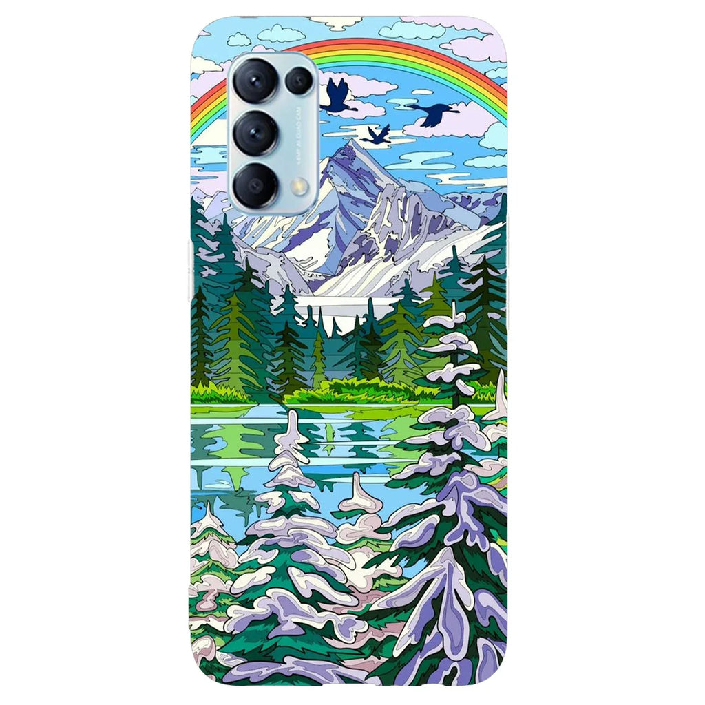 Husa compatibila cu Oppo A31 model Rainbow over Nature, Silicon, TPU, Viceversa - Viceversa