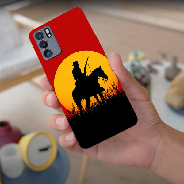 Husa compatibila cu Oppo Reno 5 4G model Red Dead Redemption, Silicon, TPU, Viceversa